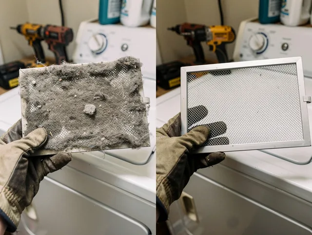 Professional lint trap cleaning by Branford Dryer Vent Cleaning in Branford