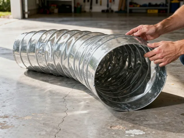 Branford Dryer Vent Cleaning specialist using advanced equipment for thorough duct cleaning in Branford