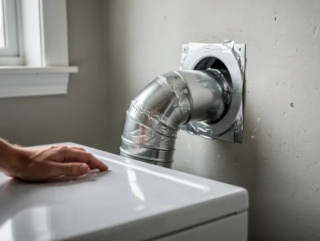 Branford Dryer Vent Cleaning expert performing professional dryer vent repair and installation in Branford