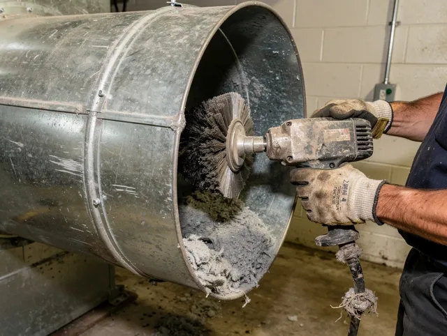 Industrial-grade dryer vent cleaning by Branford Dryer Vent Cleaning in Branford